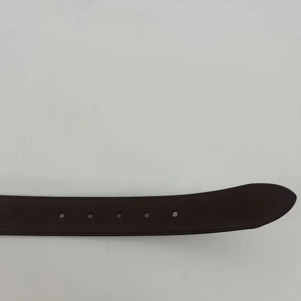 Boconi Men's Black/Brown  Reversible Leather Dress Belt Size 42/105